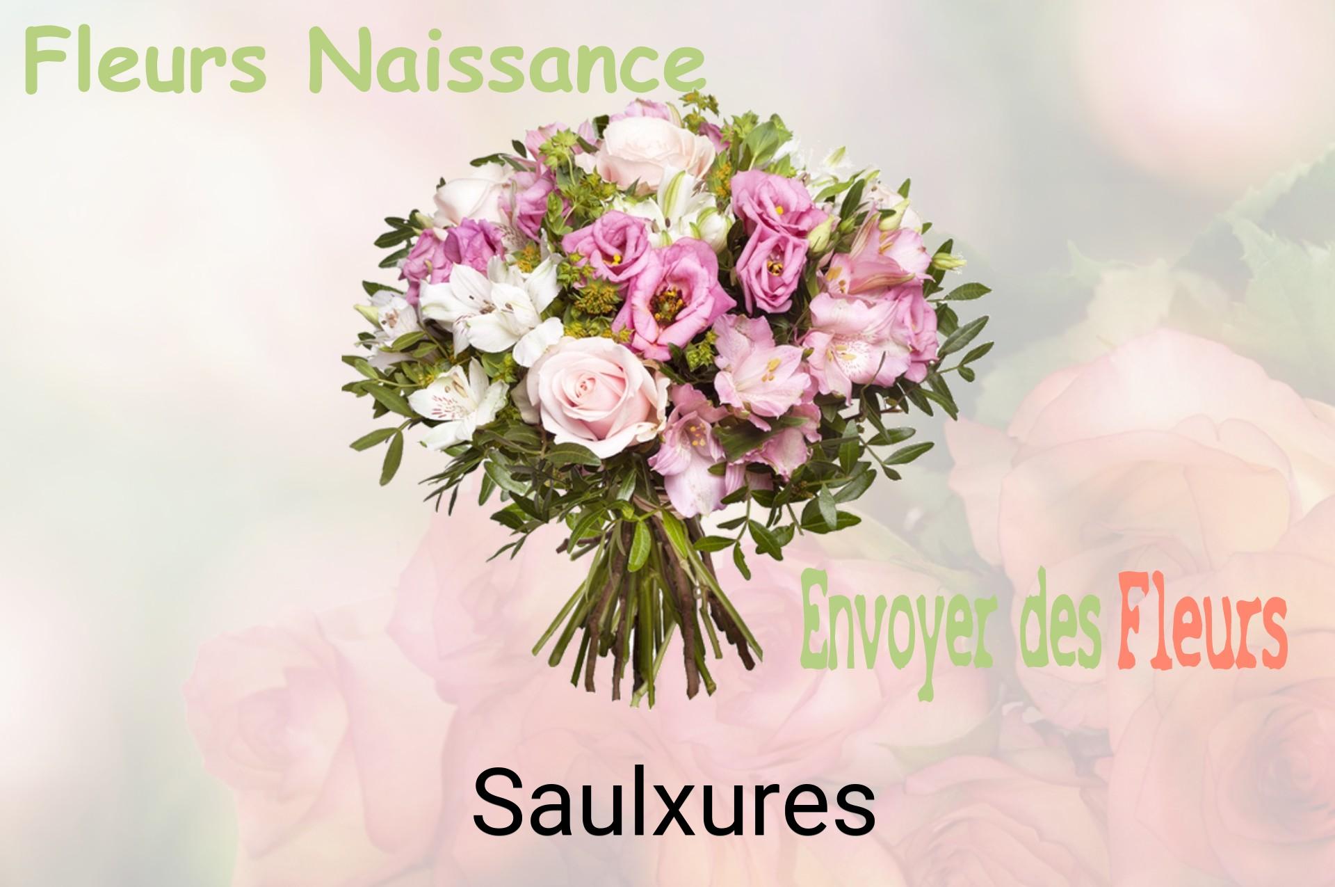 Bouquet de fleurs de naissance livré à Saulxures