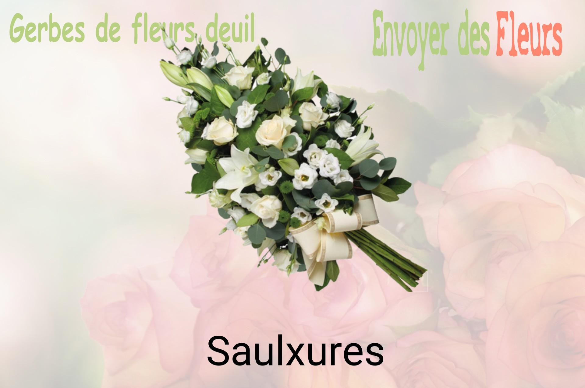 Gerbe de fleurs de deuil livrée à Saulxures